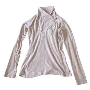 New Balance Light Pink Heather Zip Up Pullover